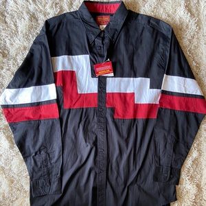 Vtg NWT wrangler rustler button down shirt 2xlt
